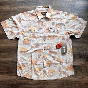 Howler Bros H Bar B short sleeve quick dry snapshirt w/desert coyotes, snakes XL